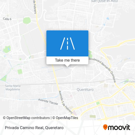 Privada Camino Real map