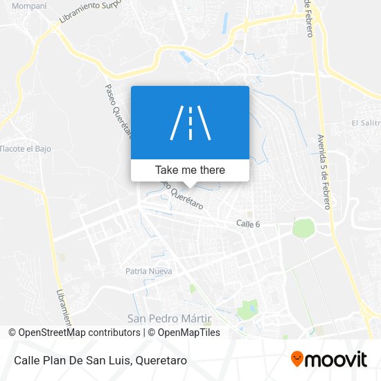 Mapa de Calle Plan De San Luis