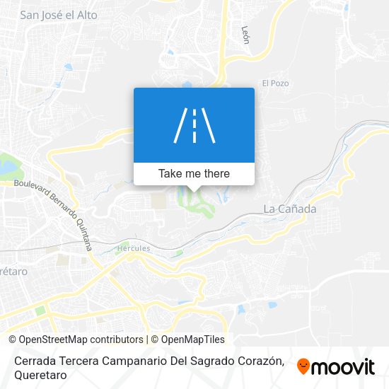 Mapa de Cerrada Tercera Campanario Del Sagrado Corazón