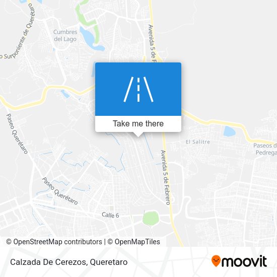 Calzada De Cerezos map