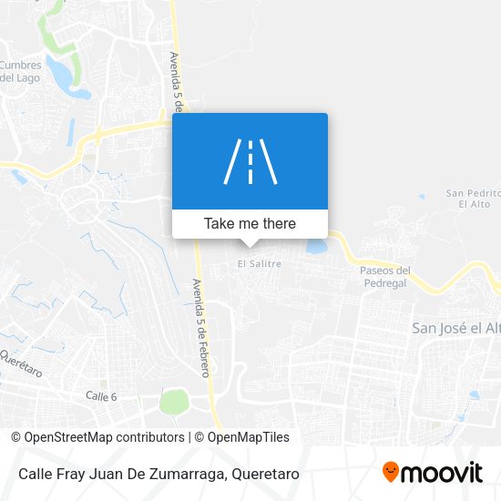Mapa de Calle Fray Juan De Zumarraga