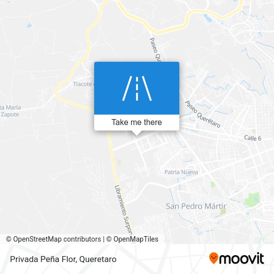 Mapa de Privada Peña Flor