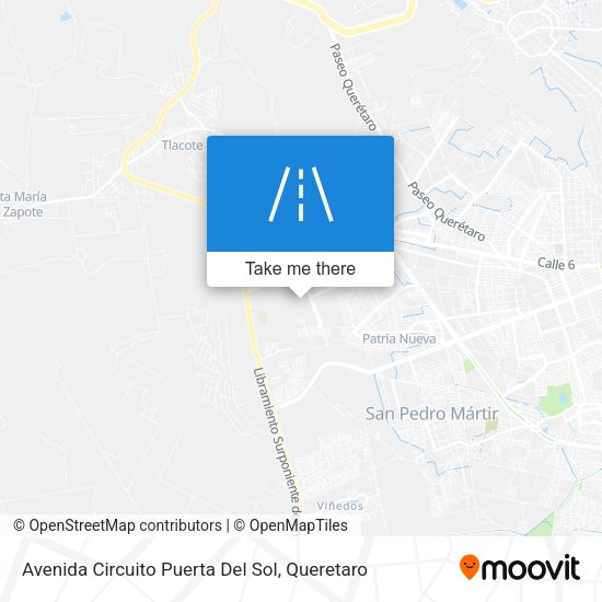 Mapa de Avenida Circuito Puerta Del Sol