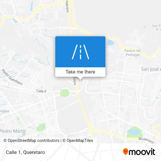 Calle 1 map