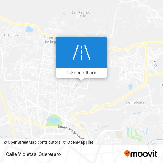 Calle Violetas map