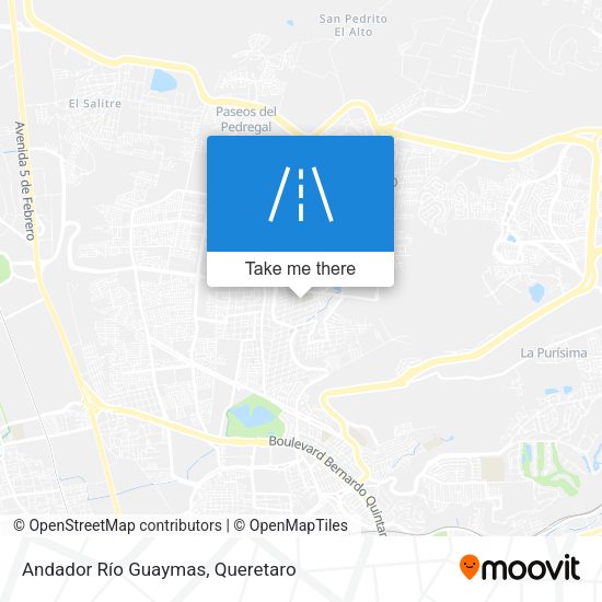 Andador Río Guaymas map