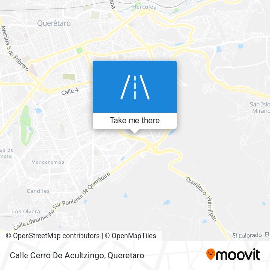 Calle Cerro De Acultzingo map