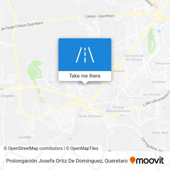 Mapa de Prolongación Josefa Ortiz De Domínguez