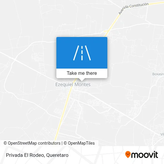 Privada El Rodeo map