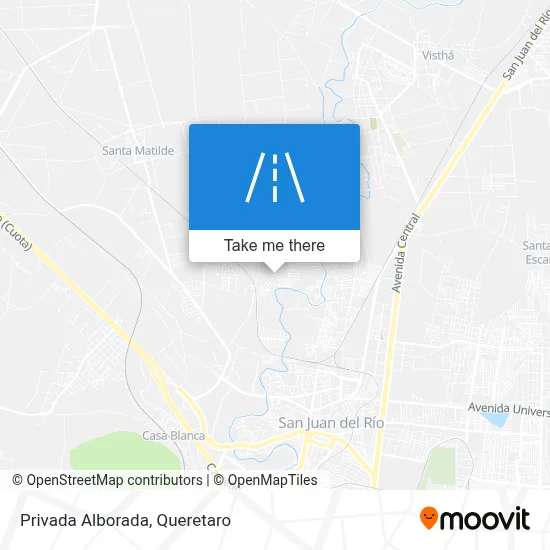 Privada Alborada map