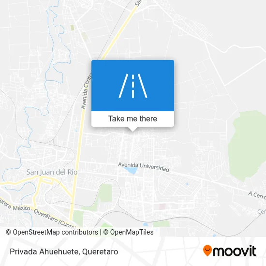 Privada Ahuehuete map
