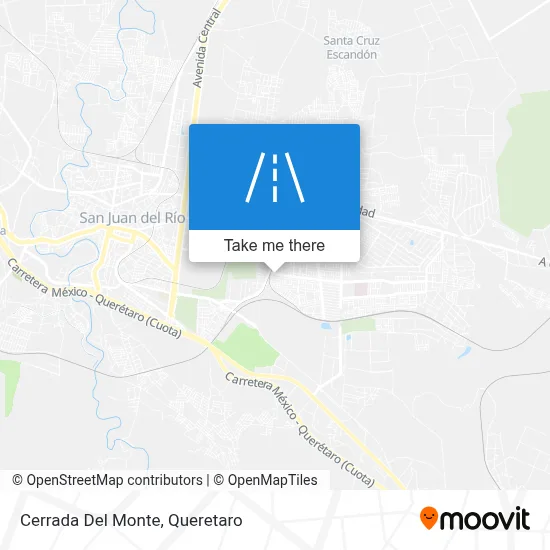 Cerrada Del Monte map
