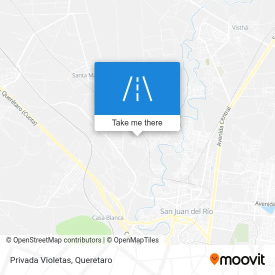 Privada Violetas map