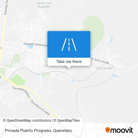 Privada Puerto Progreso map