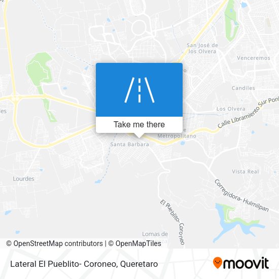 Mapa de Lateral El Pueblito- Coroneo