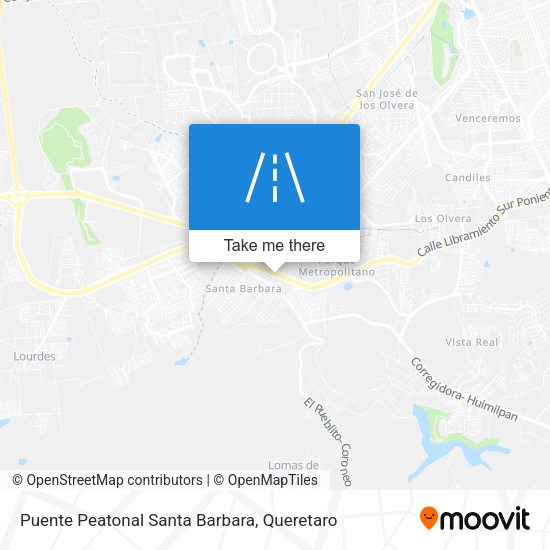 Puente Peatonal Santa Barbara map