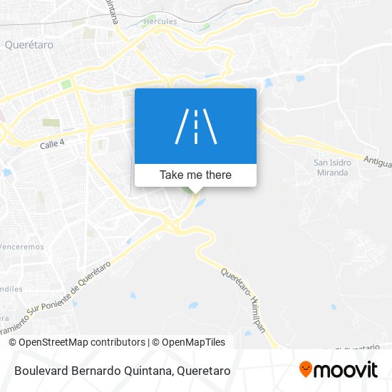 Boulevard Bernardo Quintana map