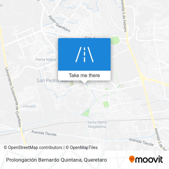 Mapa de Prolongación Bernardo Quintana