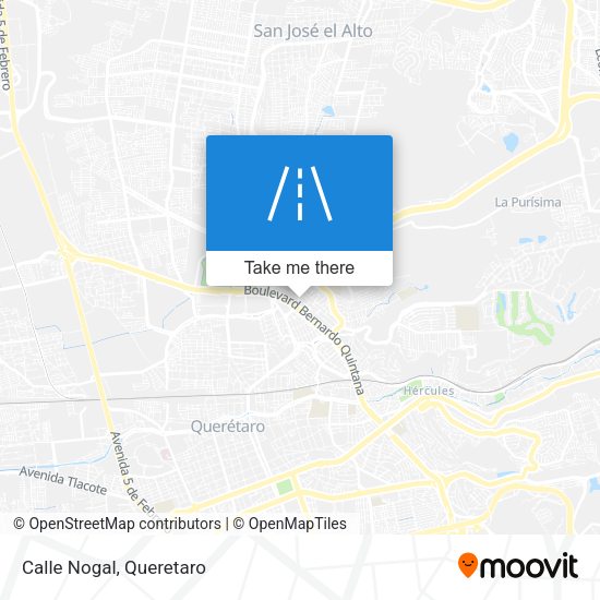 Mapa de Calle Nogal