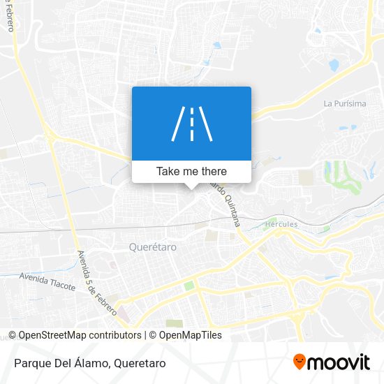 Parque Del Álamo map