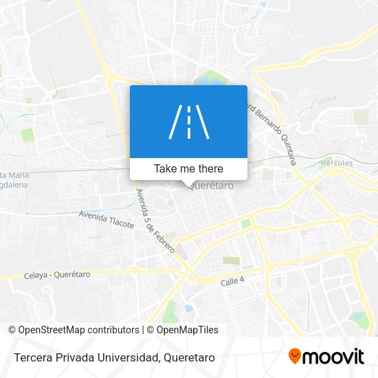 Tercera Privada Universidad map