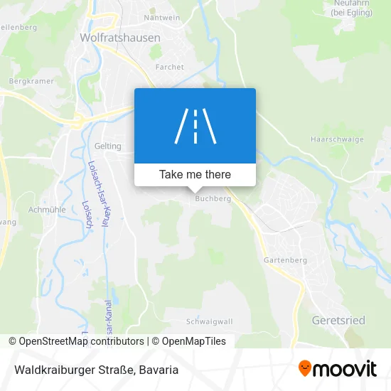 Карта Waldkraiburger Straße