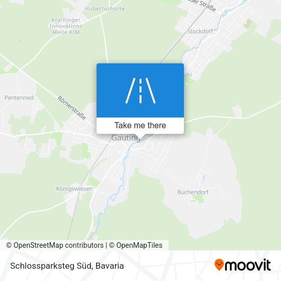 Schlossparksteg Süd map