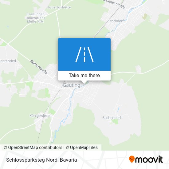 Schlossparksteg Nord map