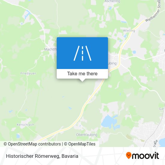 Historischer Römerweg map