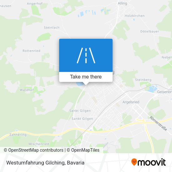 Westumfahrung Gilching map