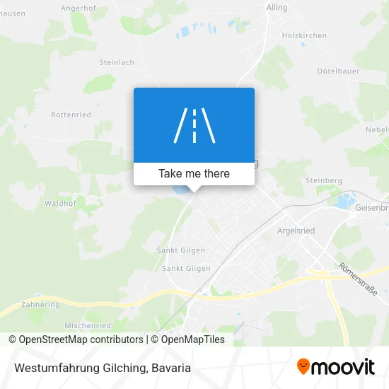 Карта Westumfahrung Gilching