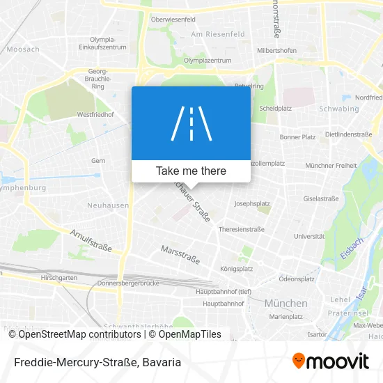 Карта Freddie-Mercury-Straße