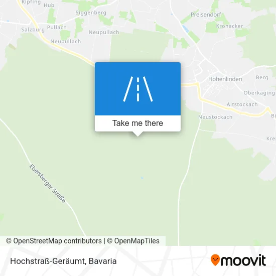 Карта Hochstraß-Geräumt