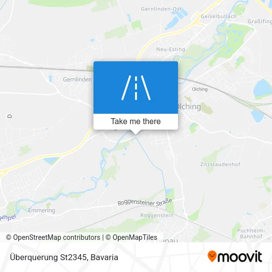 Карта Überquerung St2345