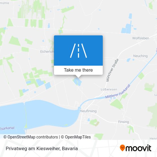Privatweg am Kiesweiher map