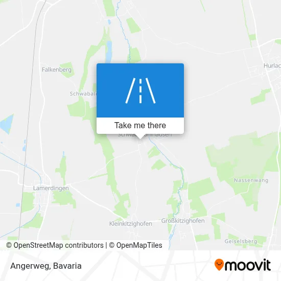 Angerweg map
