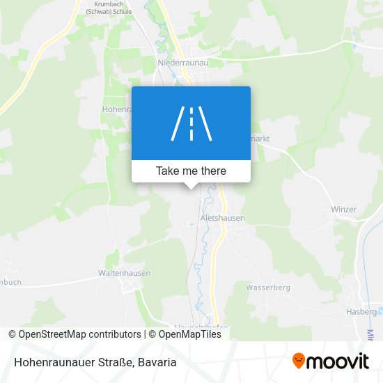Hohenraunauer Straße map