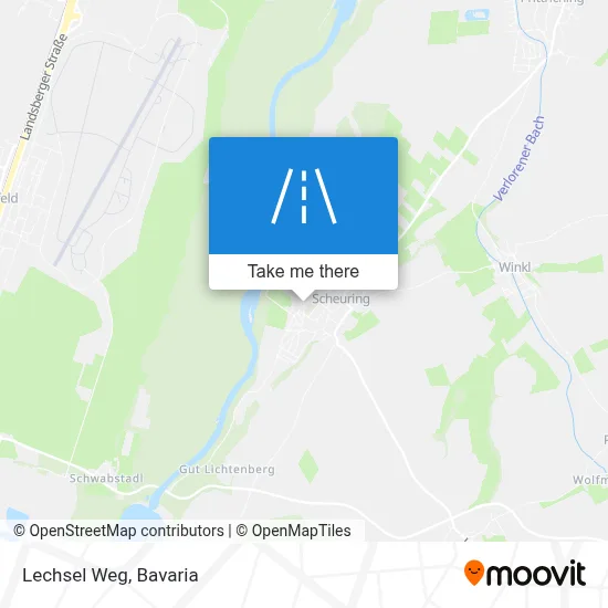 Lechsel Weg map