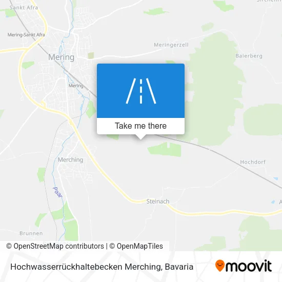 Карта Hochwasserrückhaltebecken Merching