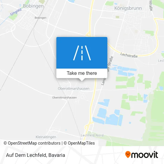 Карта Auf Dem Lechfeld