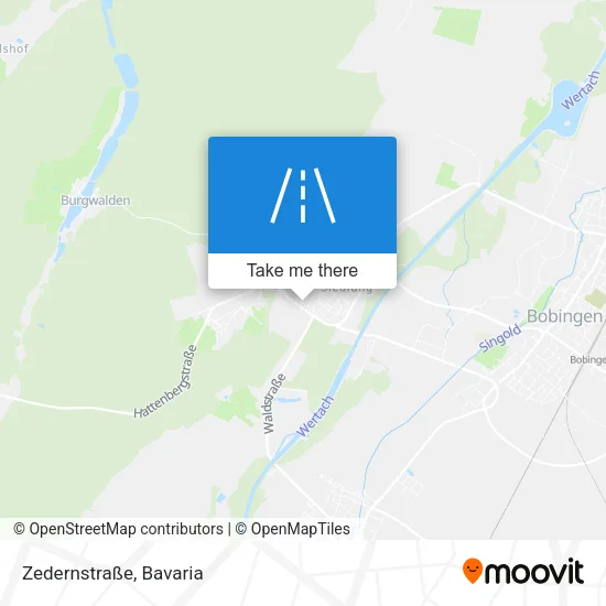 Zedernstraße map