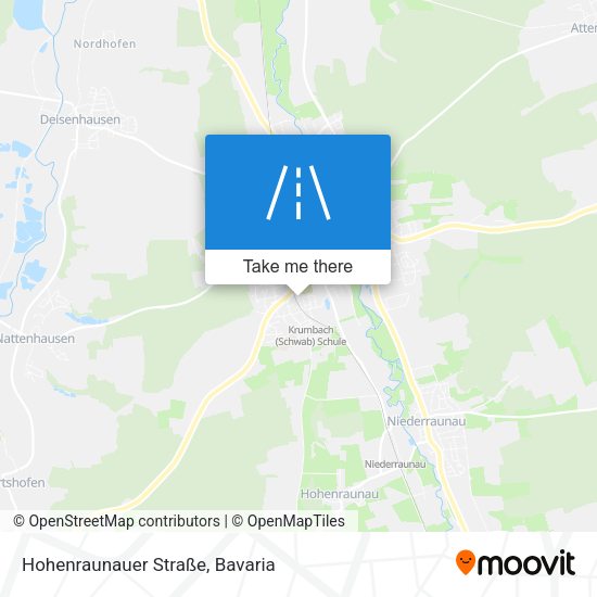 Hohenraunauer Straße map