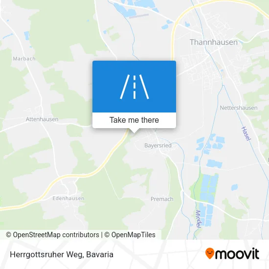 Карта Herrgottsruher Weg