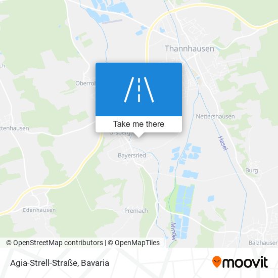 Agia-Strell-Straße map