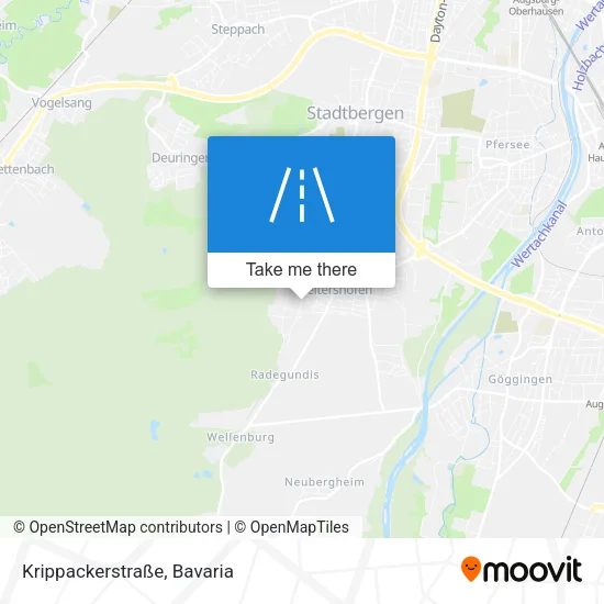 Карта Krippackerstraße