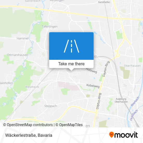 Карта Wäckerlestraße