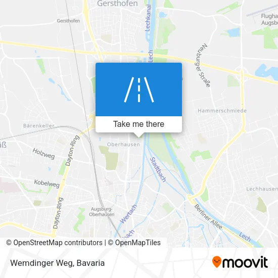 Карта Wemdinger Weg