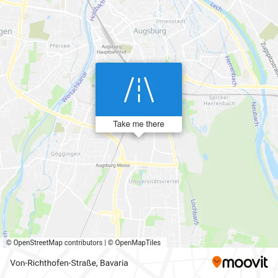 Карта Von-Richthofen-Straße