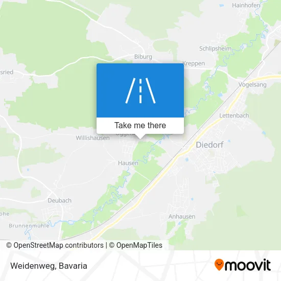 Карта Weidenweg