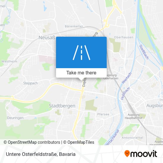 Untere Osterfeldstraße map